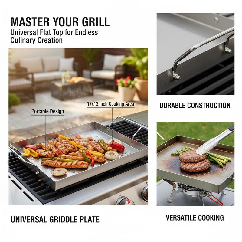 Rechthoekige platte bovenplaat - Camping Cooking Flat Top recensie en prijs