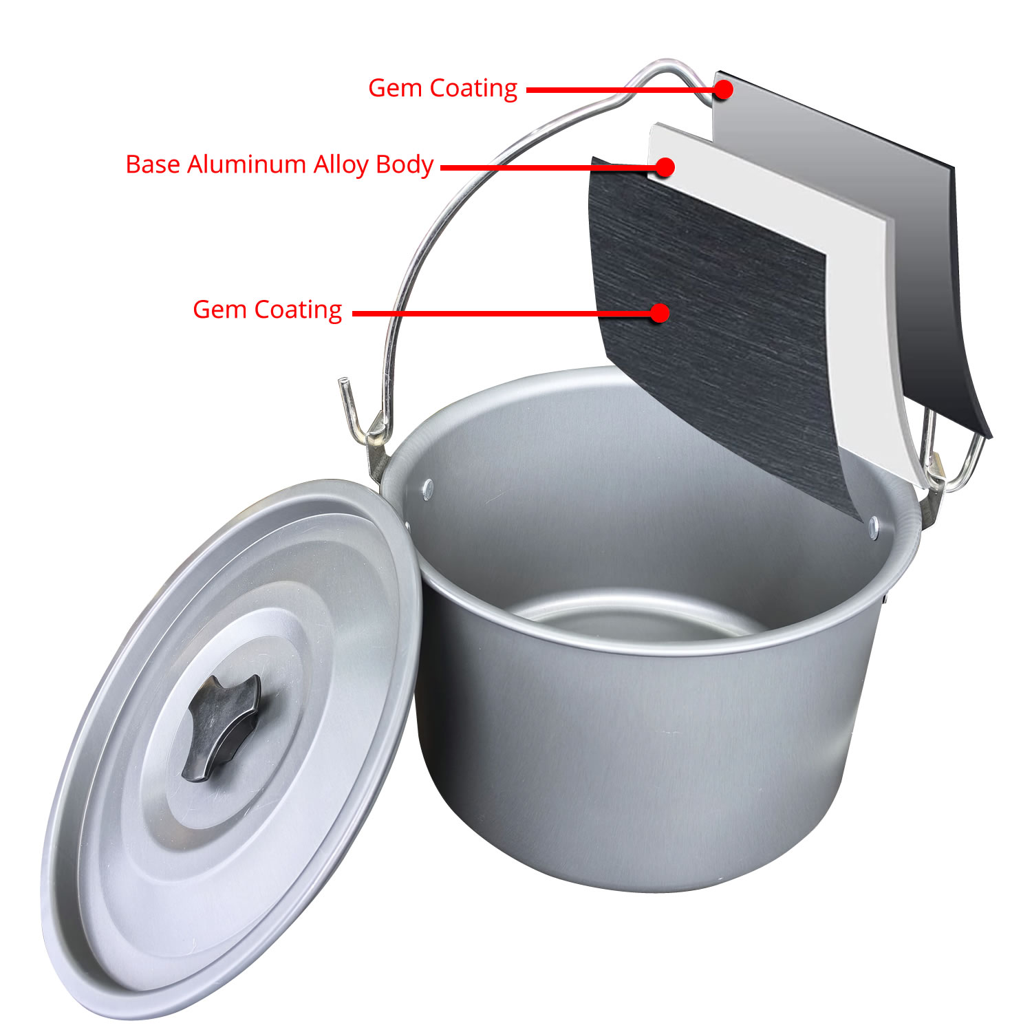 4L Outdoor Hangpot Camping Pic - Camping Cooking Pot Large recensie en prijs