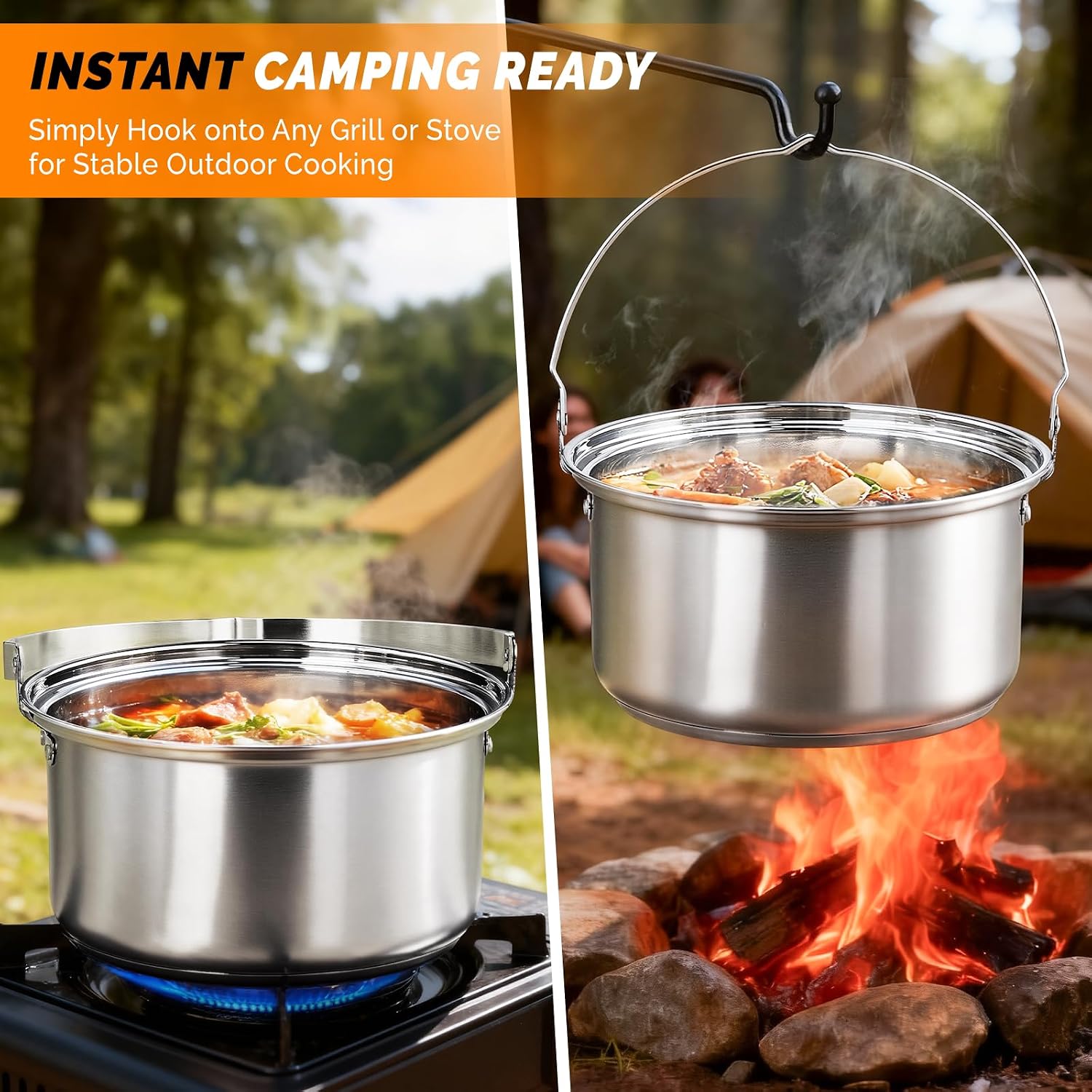 6-delige kookgereiset, 304 roe - Camping Cooking Bag recensie en prijs