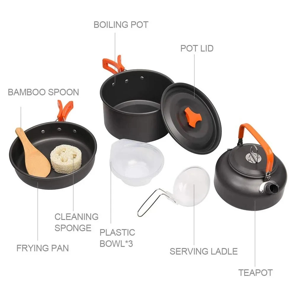 Camping kookgerei set Buitenko - Camping Cooking Set 2 Person recensie en prijs