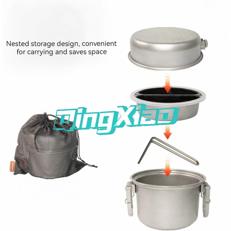 Outdoor 304 roestvrijstalen mu - Camping Cooking Pot Stainless Steel recensie en prijs