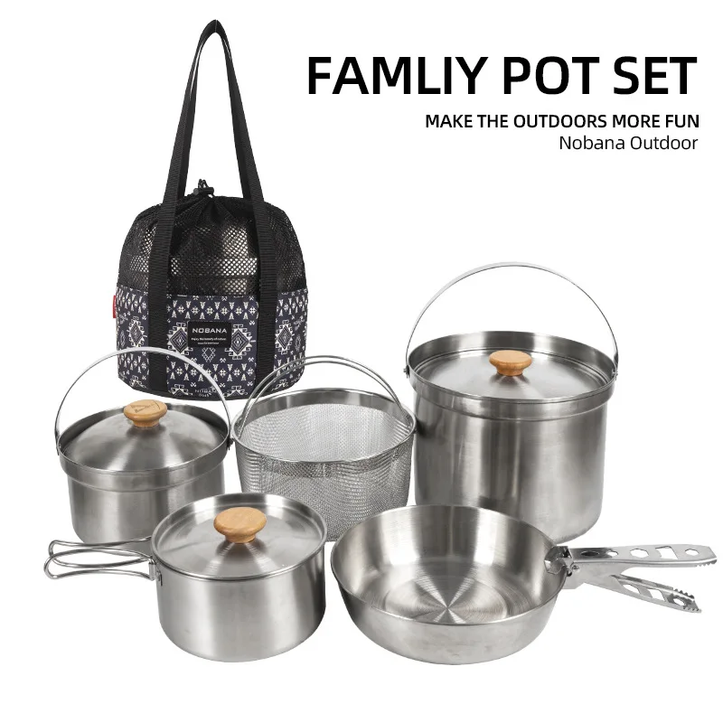 2026 Nieuwe Outdoor RVS Pannen - Camping Cooking Pot Stainless Steel recensie en prijs
