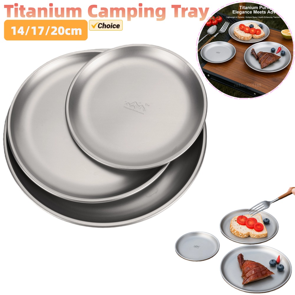 14/17/20cm Titanium Campingpla - Camping Cooking Set Stainless Steel recensie en prijs