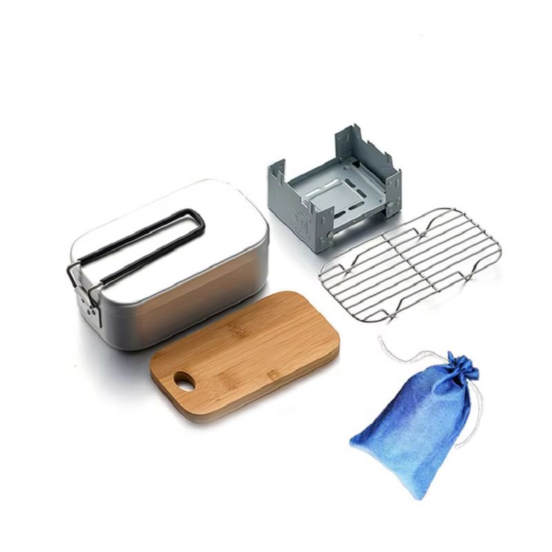 Aluminium puinhoopset voor bui - Camping Cooking Mess Kit recensie en prijs