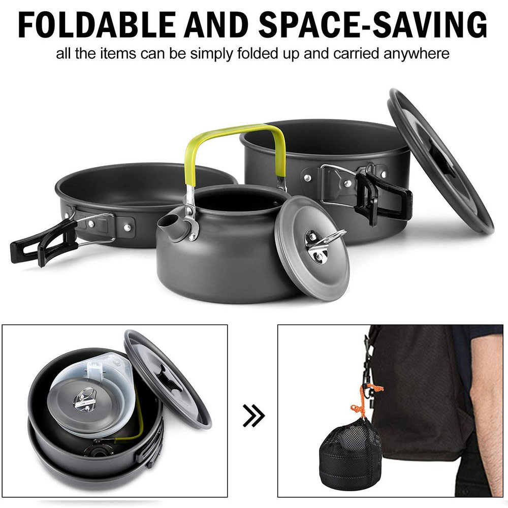 Outdoor Camping Kookgerei Set  - Camping Cooking Set 2 Person recensie en prijs