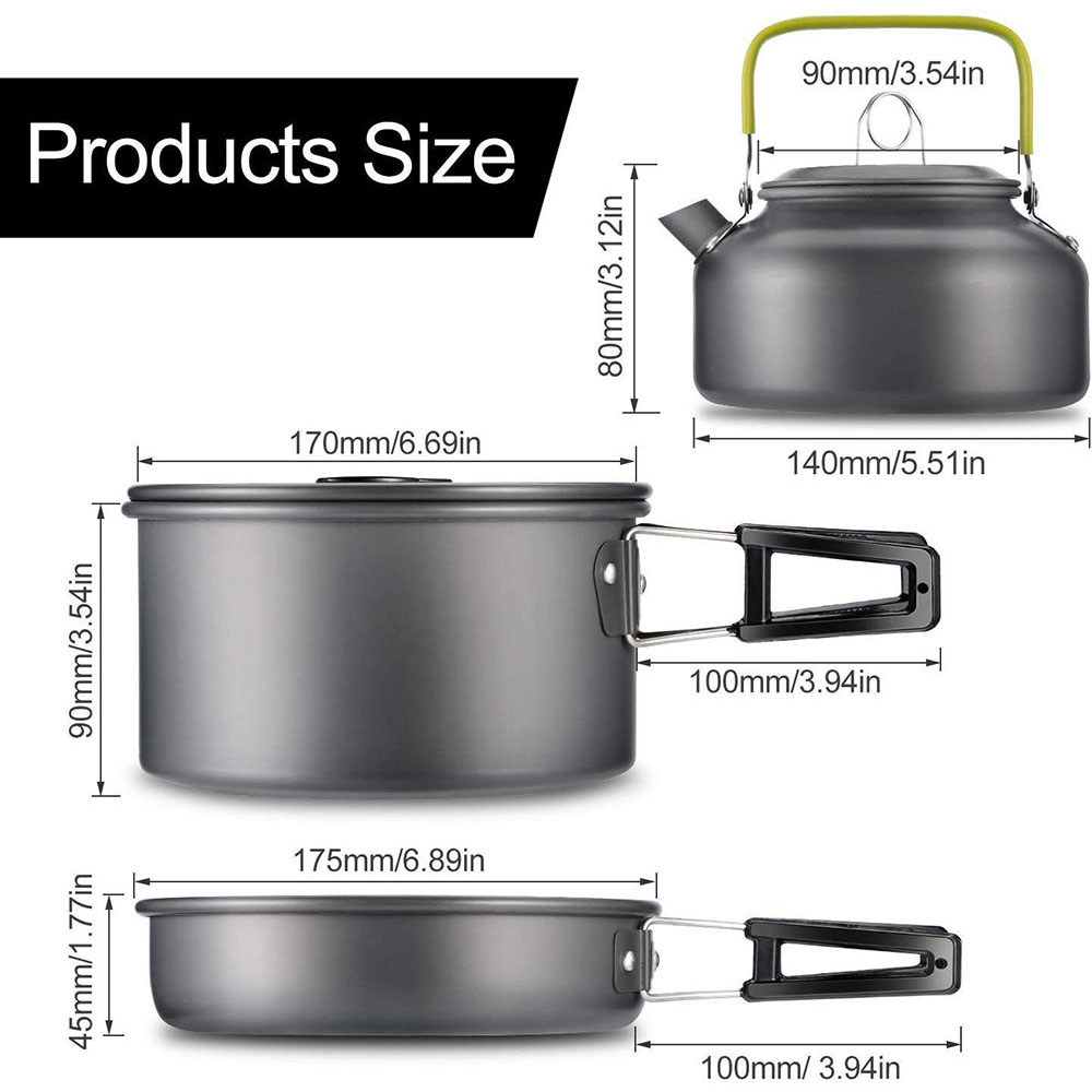 Outdoor Camping Kookgerei Set  - Camping Cooking Set 2 Person recensie en prijs