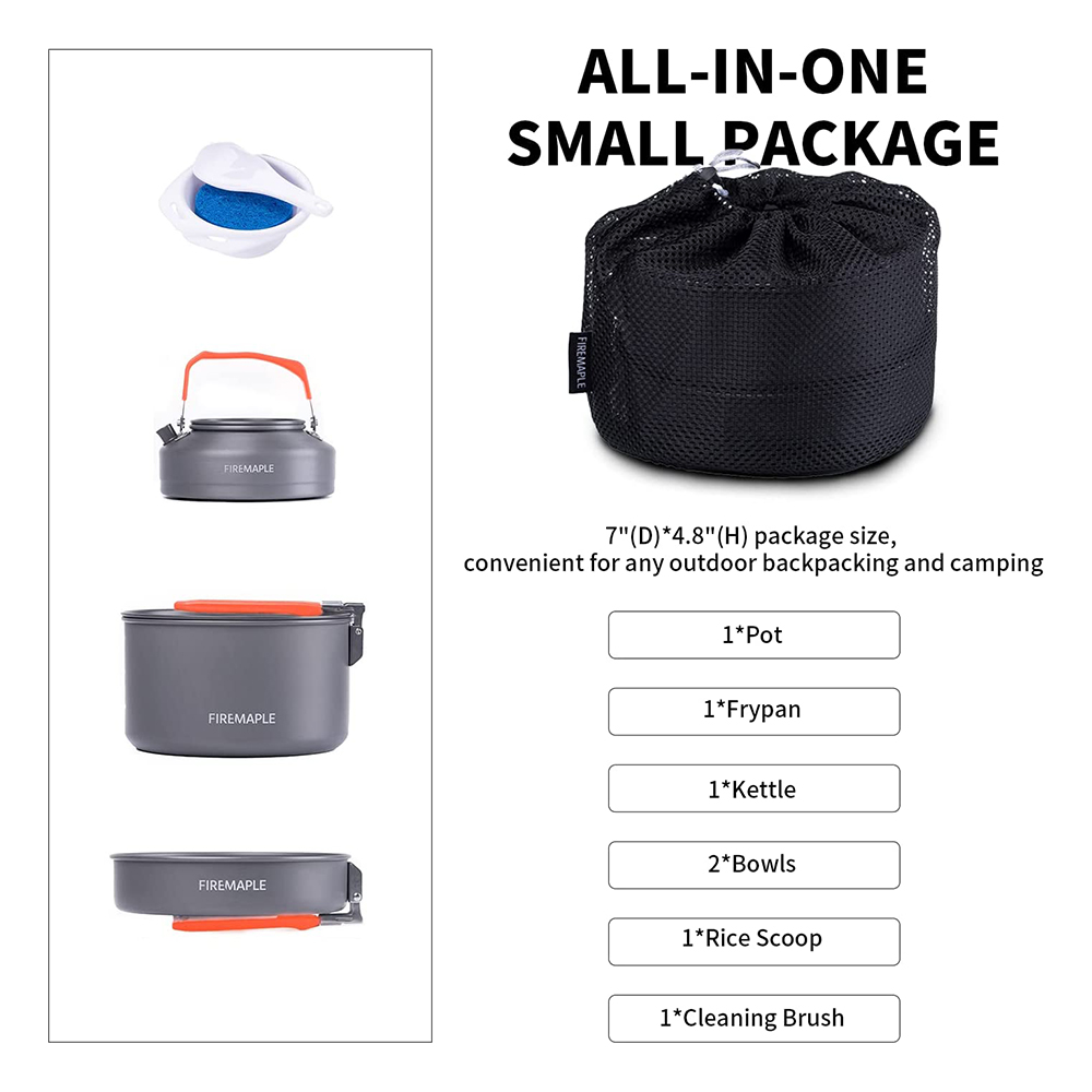 Fire Maple Picknick Pot Pan Se - Camping Cooking Set 2 Person recensie en prijs