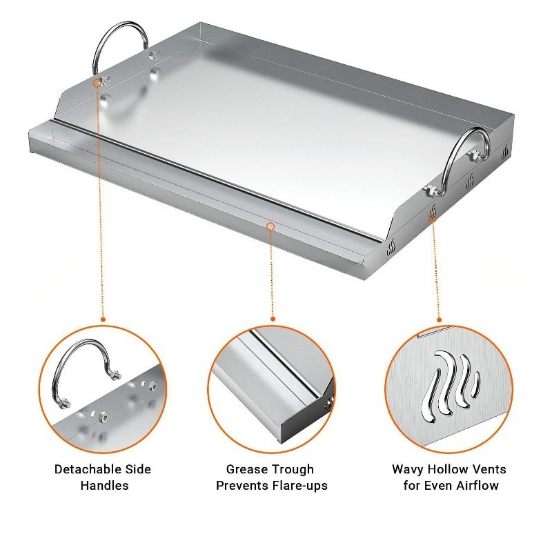 Roestvrijstalen bakplaat BBQ-g - Camping Cooking Flat Top recensie en prijs