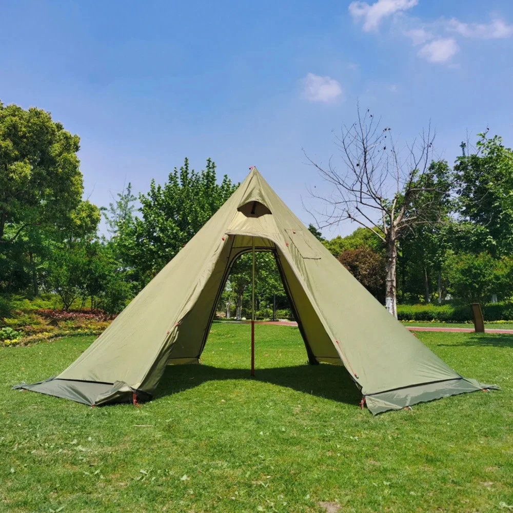 Nieuwe piramidetent met sneeuw - Camping Cooking Snow recensie en prijs