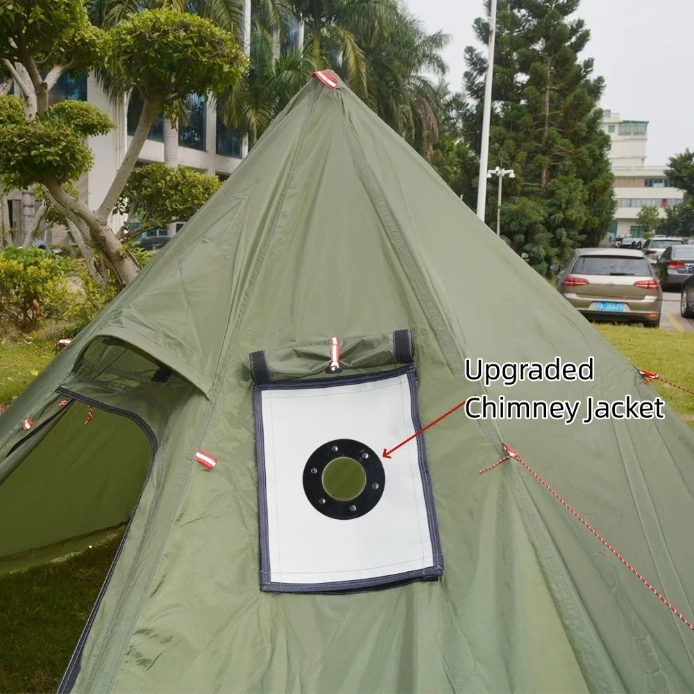 Nieuwe piramidetent met sneeuw - Camping Cooking Snow recensie en prijs