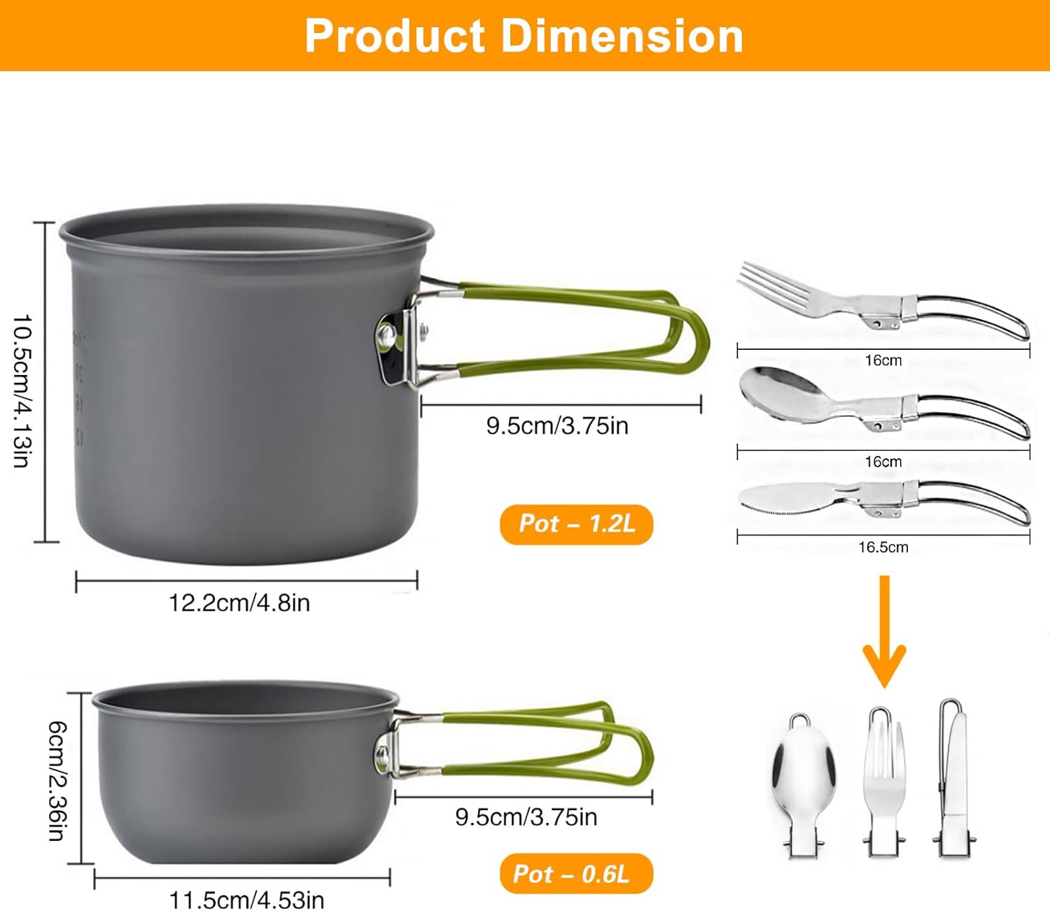 Campingkookgerei, mess kit, ba - Camping Cooking Mess Kit recensie en prijs