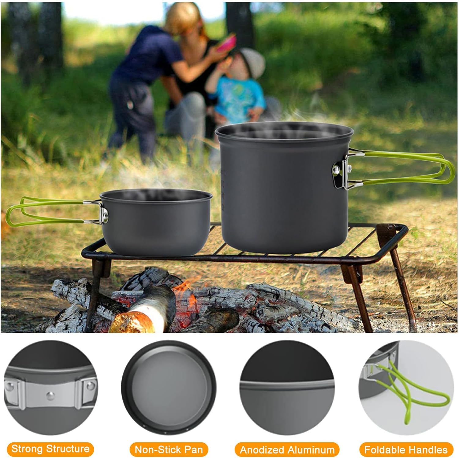 Campingkookgerei, mess kit, ba - Camping Cooking Mess Kit recensie en prijs